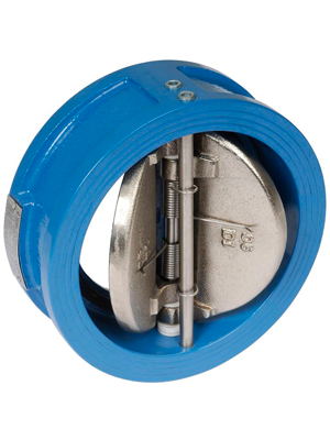 Двухстворчатый обратный клапан, NVD 805, пластинчатый, чугун, диаметр DN 450 мм, давление PN 16 бар, Kvs 6 547,00 ku