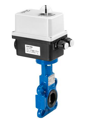 Запорный клапан типа «бабочка», VFY-WA, пластинчатый, чугунный корпус, электропривод AMB-Y 110/230 В, DN 32