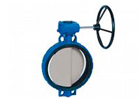 Поворотный затвор SYLAX, диск, чугунный корпус, редуктор, диаметр DN 800 мм, давление PN 16 бар, максимальная температура Tmax