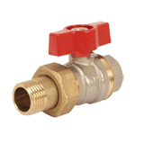 Шаровой клапан, BVR-F, муфта, латунный, поворотный, диаметр DN 15 мм, давление PN 40 бар, производительность Kvs 14,00 куб.м/ч, Danfoss