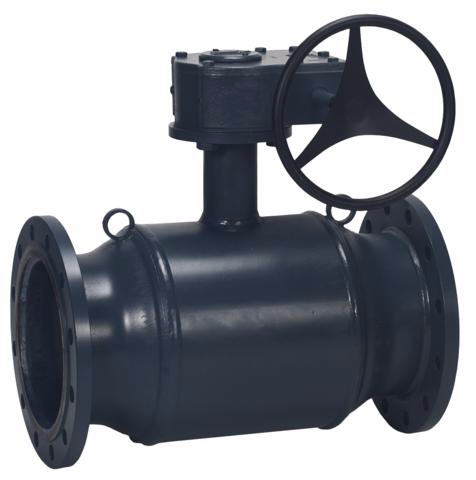 Шаровой клапан, премиум-класса JiP/G-FF, фланцевое соединение, сталь, редуктор, диаметр DN 350 мм, давление PN 25 бар, Kvs 7000,00 к