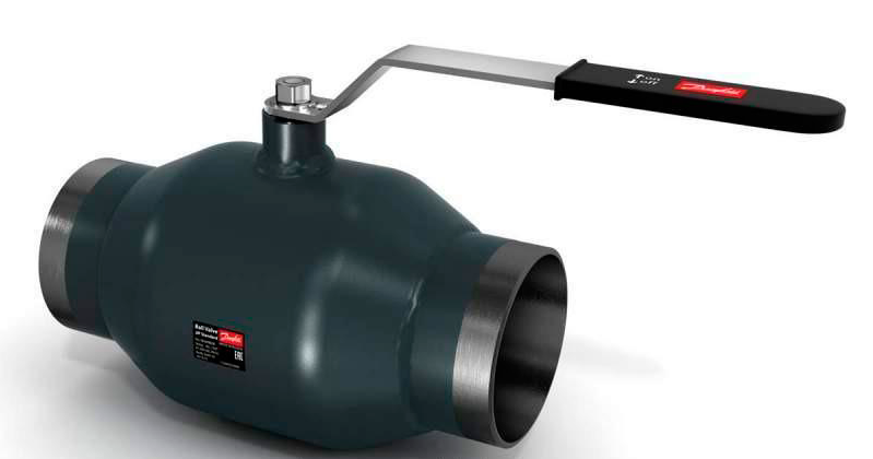 Шаровой кран, стандарт JiP WW, сварной, стальной, рукоятка, диаметр DN 32 мм, давление PN 16 бар, Kvs 52,00 куб.м.