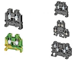 XW5S-P1.5-10BL, Гребенка для клемм XW5, Push-in Plus, 1.5 мм2, 10 полюсов, голубая, напряжение 500 В, ток 17,5 А