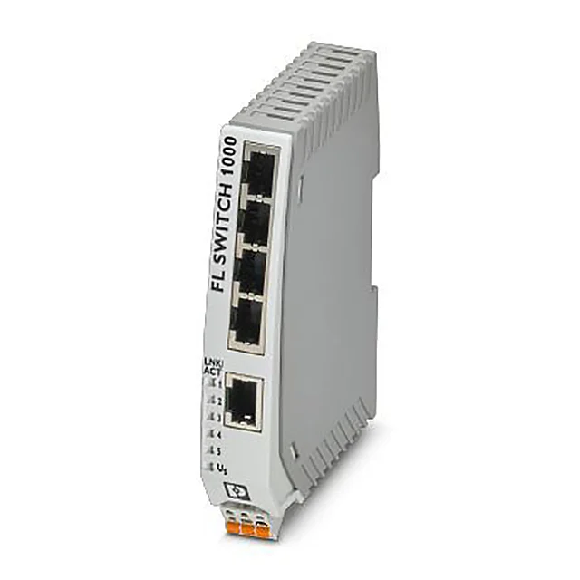 NARROW ETHERNET SWITCH, FIVE RJ4