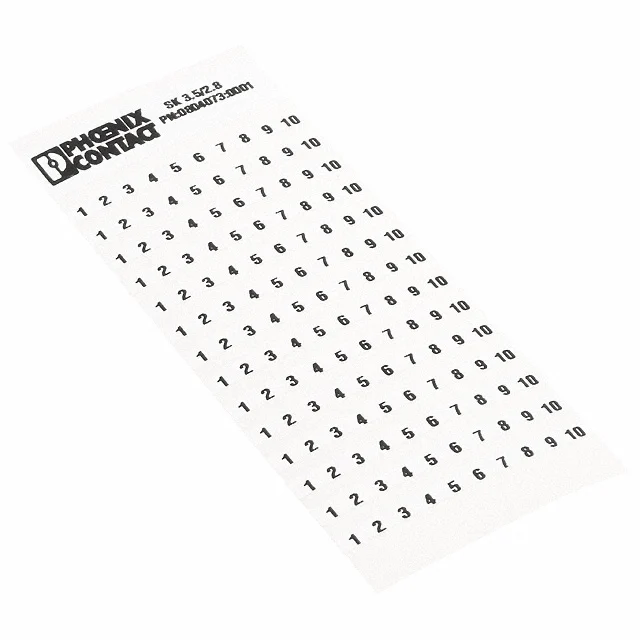 Наклейка с маркером ADHESIVE MARKER CARD 1-10