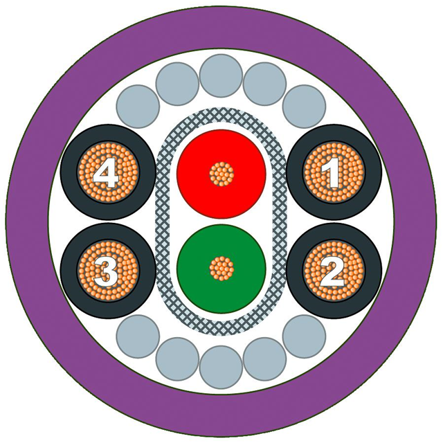 Кабель 6Ж Витая Скрутка Защитный с Клеммой