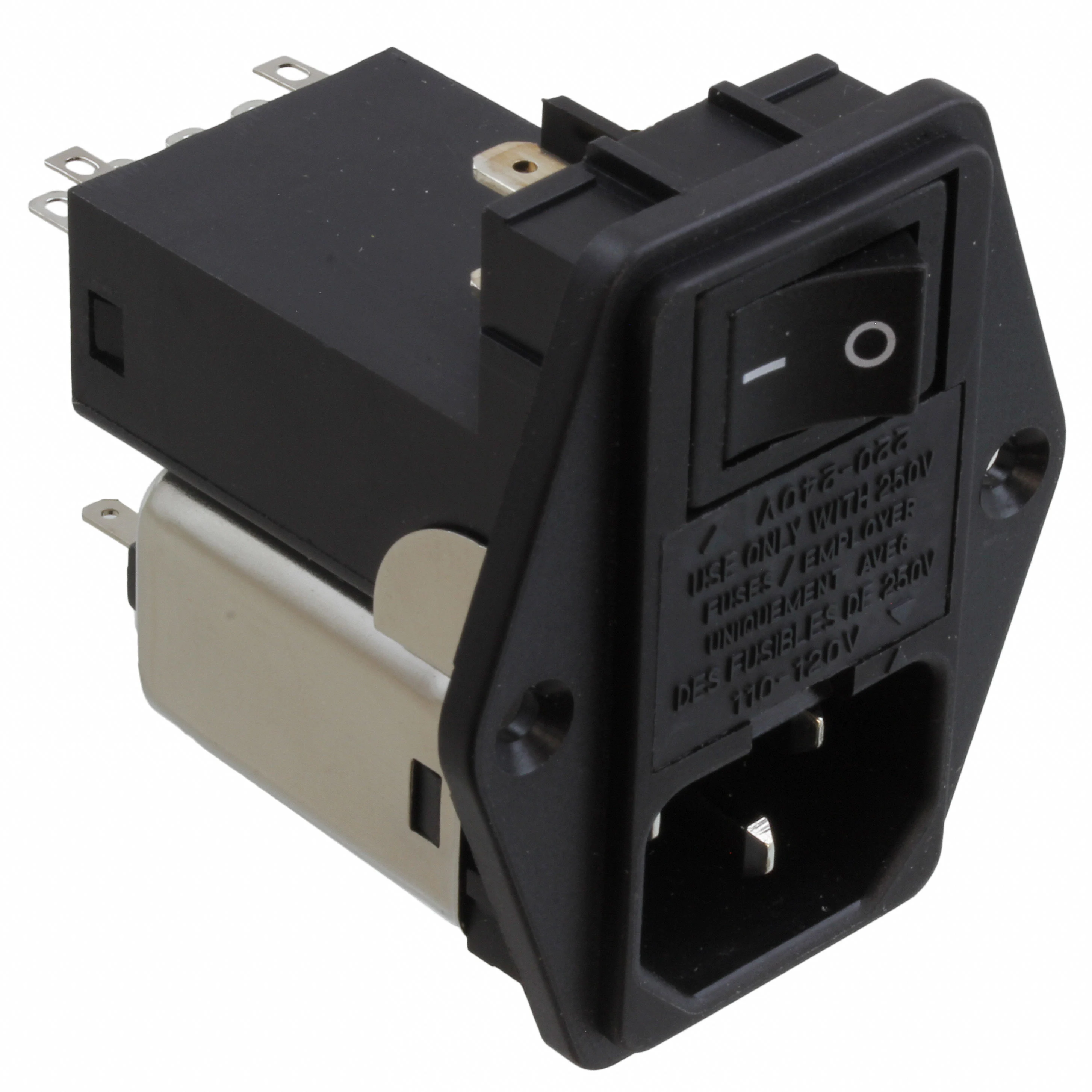 PWR ENT MOD RCPT IEC320-C14 PNL