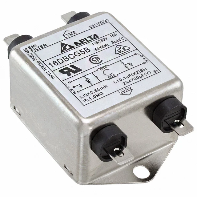 Фильтр линии 115В/250В~ 16А в корпусе