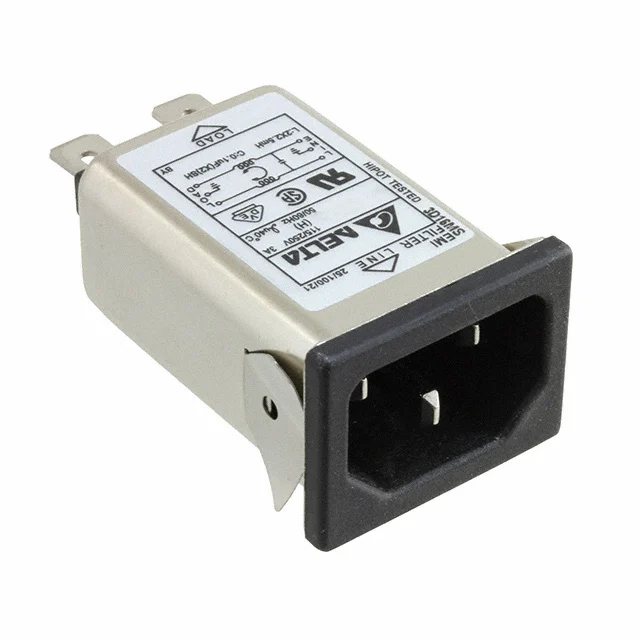 Розетка питания Delta Electronics PWR ENT RCPT IEC320-C14 PANEL QC