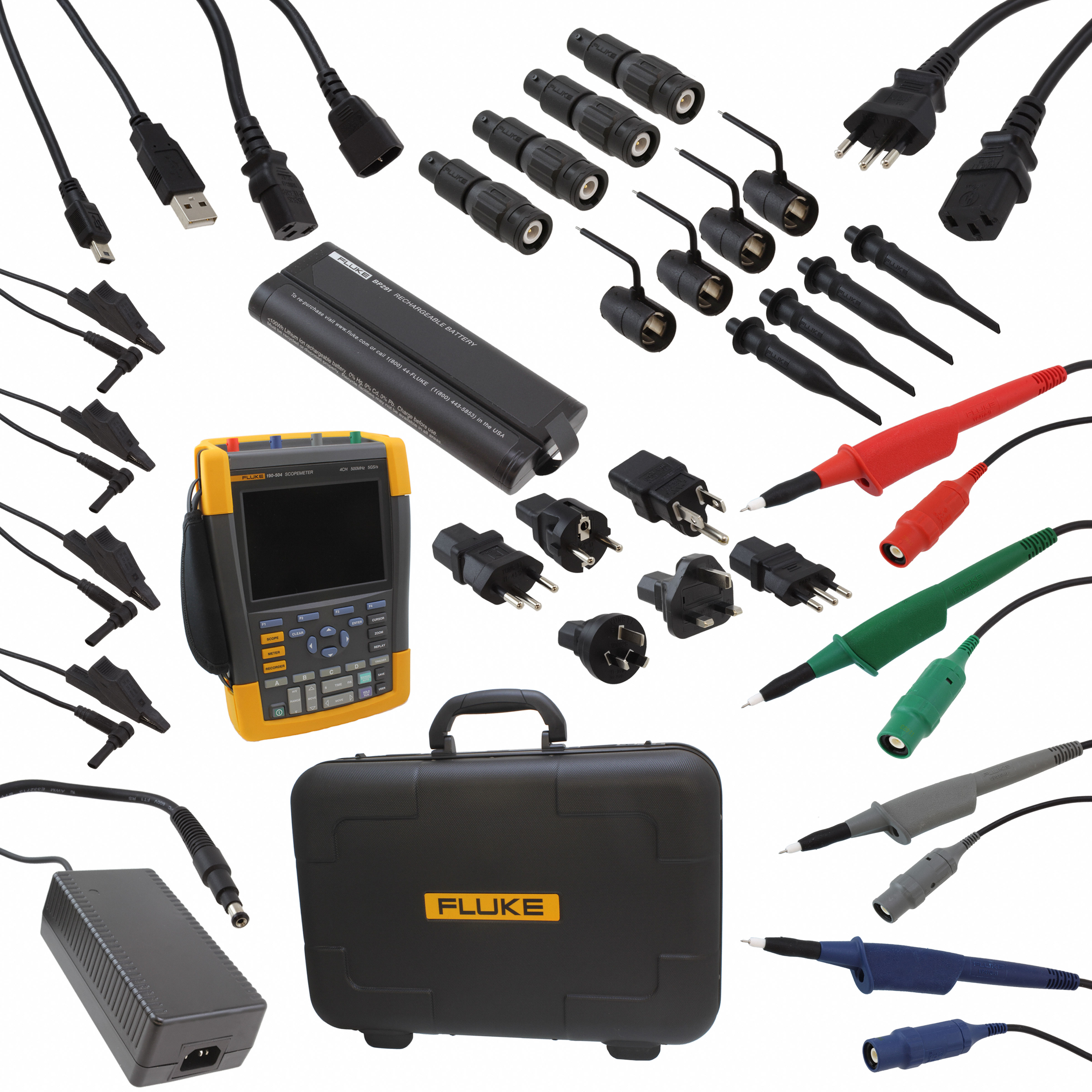 Щетокровый осциллограф 4 канала 500 МГц с SCC